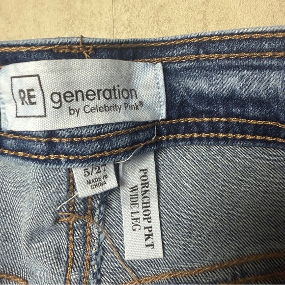 Celebrity Pink jeans wide leg pork chop pockets size 5 27 - Picture 7 of 13